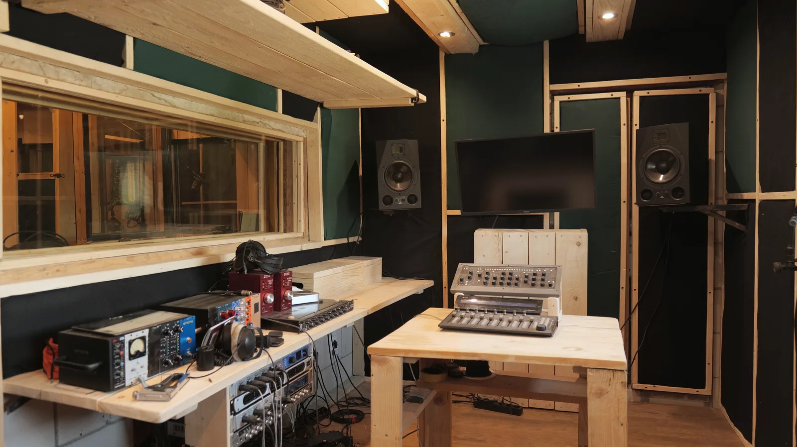 Tracking room at Loumi Records